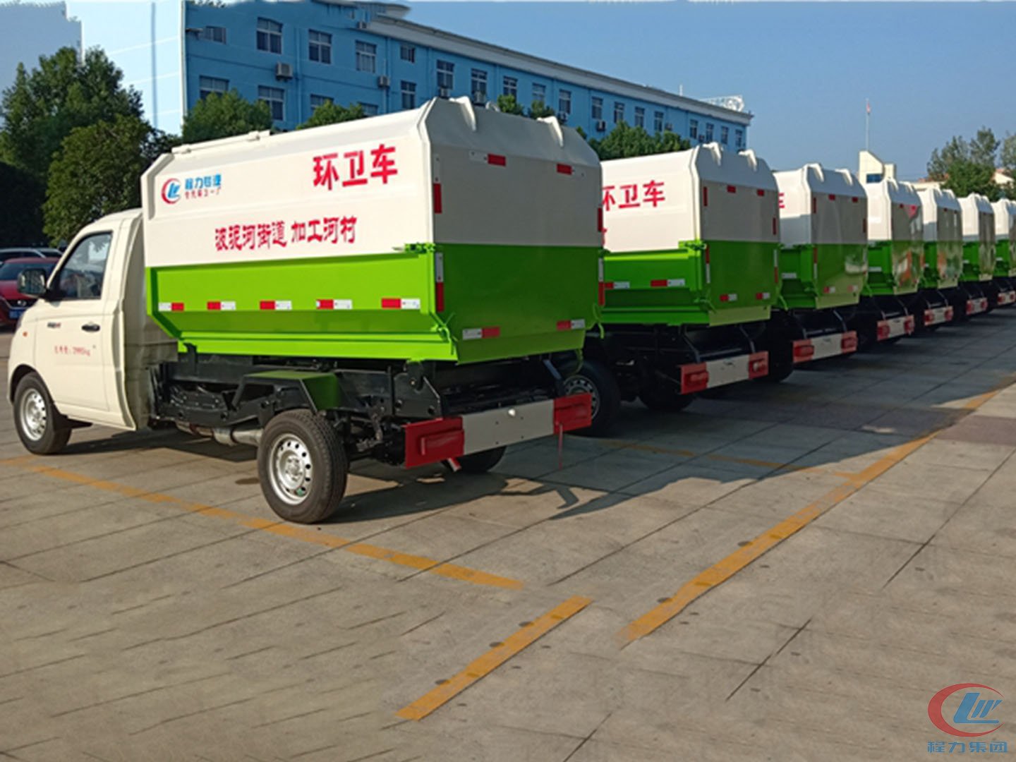 不朽情缘官网登录入口集团国六福田挂桶垃圾车批量发车