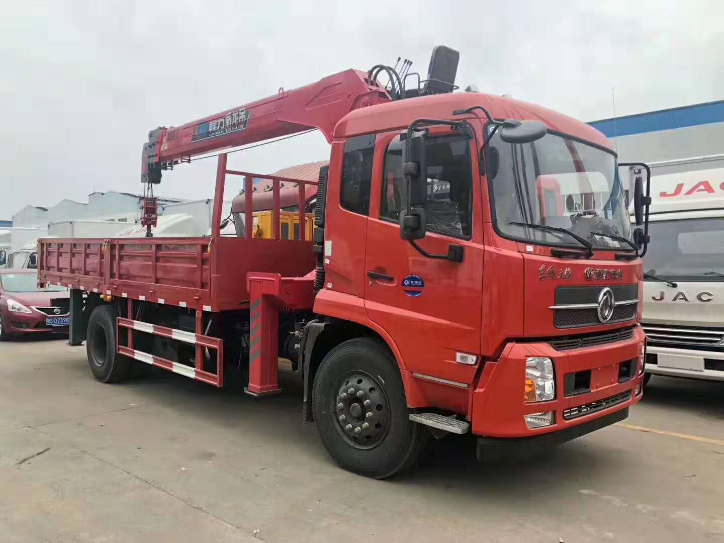 不朽情缘官网登录入口东风天锦8吨随车吊正面图