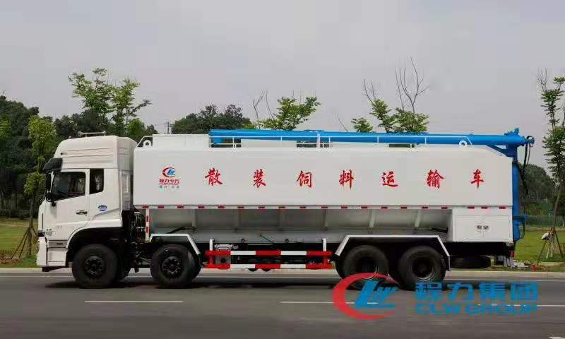 不朽情缘官网登录入口东风天龙饲料车侧面图