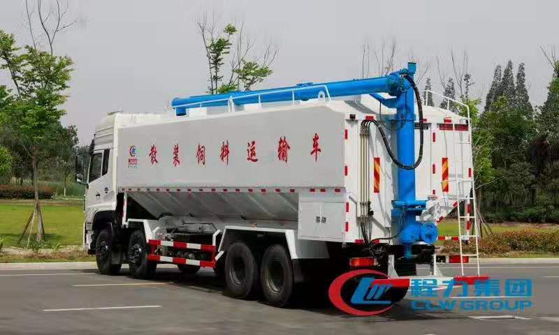 不朽情缘官网登录入口东风天龙前四后八饲料车侧面图