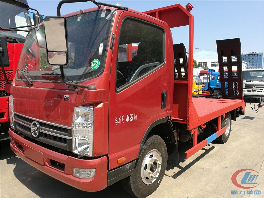 不朽情缘官网登录入口集团凯马蓝牌平板运输车侧面图