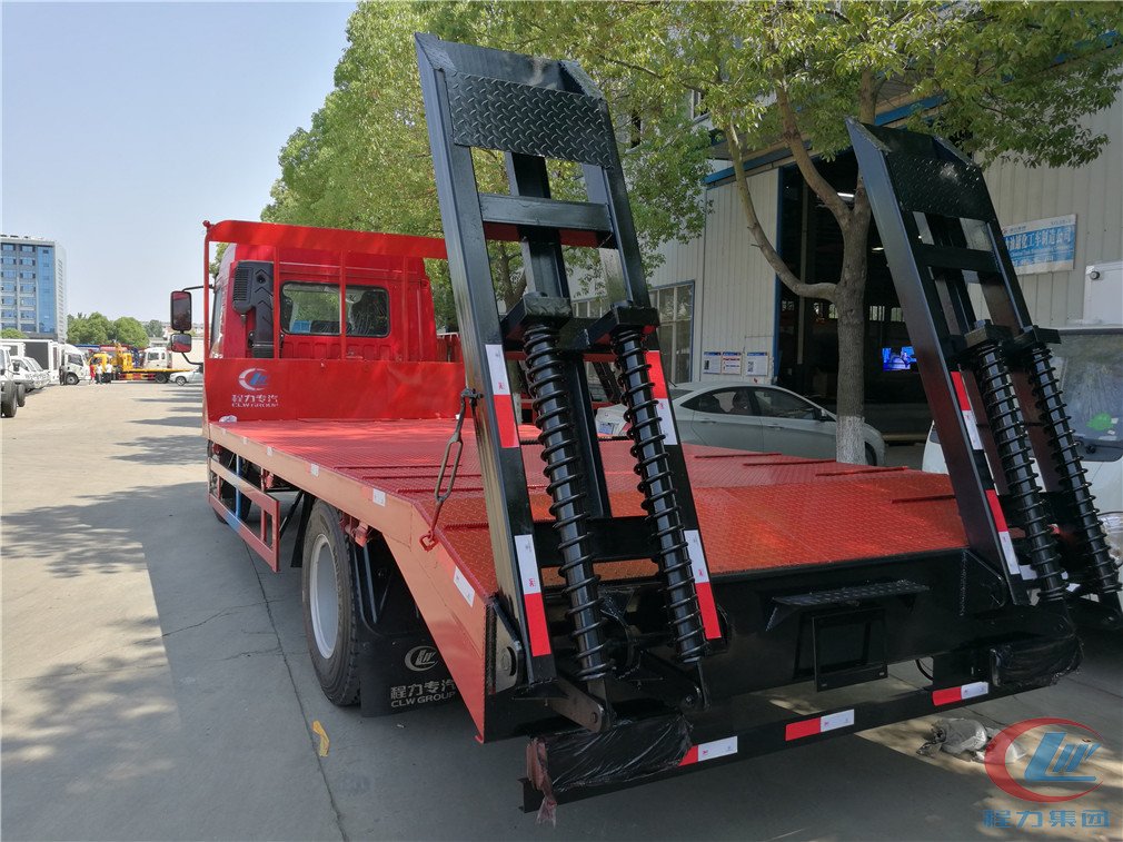 湖北不朽情缘官网登录入口解放龙V平板运输车背面图