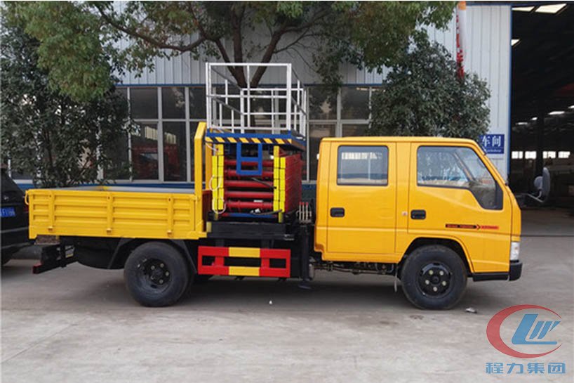湖北不朽情缘官网登录入口江铃10米升降平台高空作业车侧面图