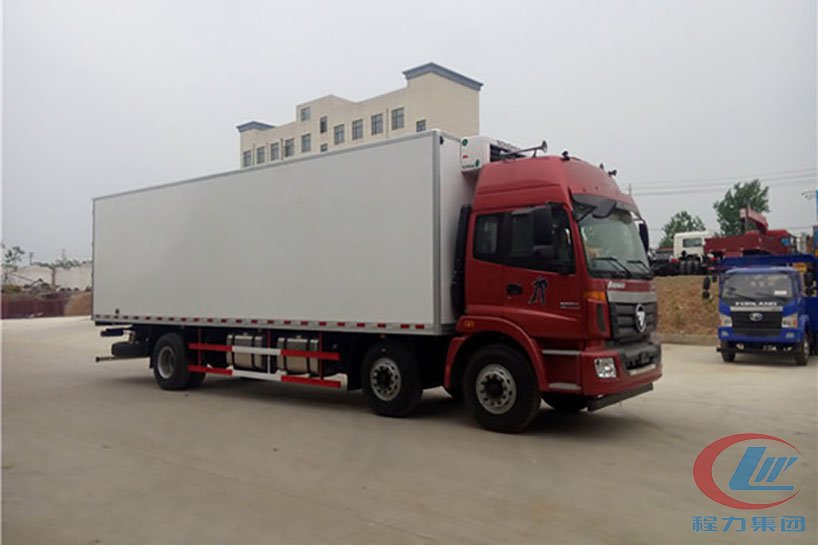 湖北不朽情缘官网登录入口福田欧曼小三轴冷藏车侧面图