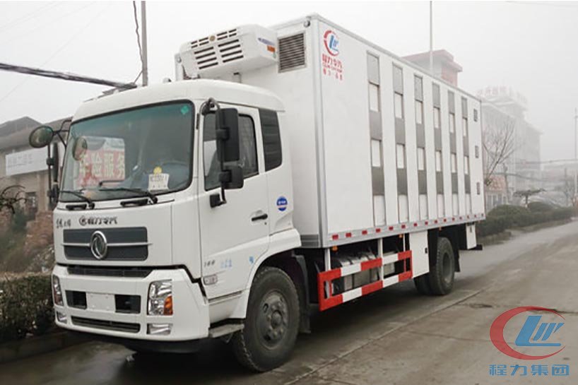 湖北不朽情缘官网登录入口天锦恒温型畜禽运输车侧面图