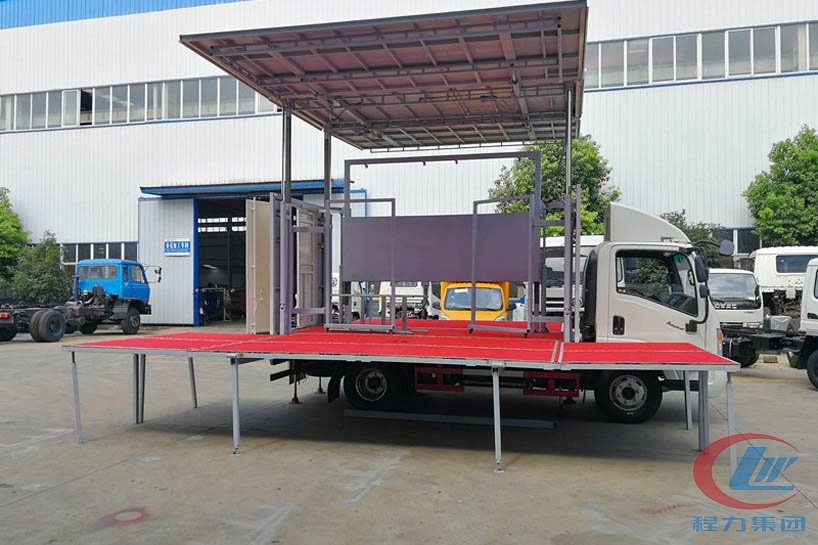 不朽情缘官网登录入口集团大运蓝牌舞台车侧面图